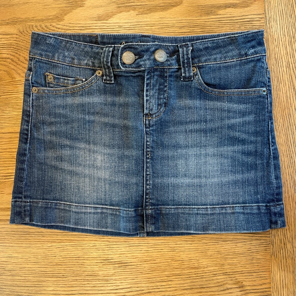 y2k denim skirt